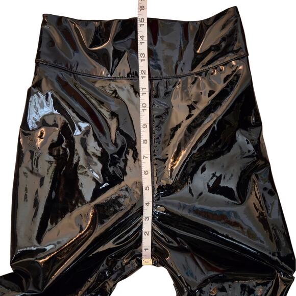 House of CB Harmony Black Patent High Waisted Pant S Bare Back Stretch Vinyl - Picture 8 of 11